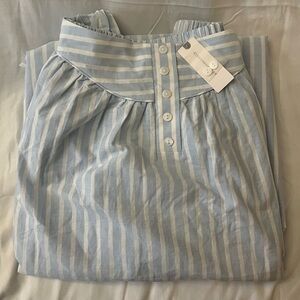 Anthropologie Mare mare Blue and White Striped Maxi Skirt